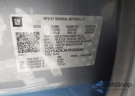 2018 Cadillac Escalade Premium Luxury from USA, damaged, VIN 1GYS4CKJ0JR262645